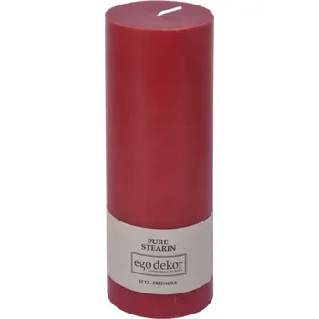 Svíčka Červená svíčka Eco candles by Ego dekor Friendly, doba hoření 60 h ID_1352067