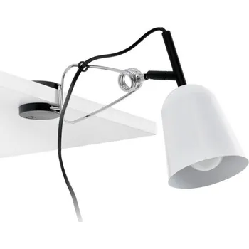 Lampička FARO STUDIO bílá stolní lampa s klipem - FARO FARO 51135
