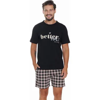 Pánské oblečení Pánské pyžamo DOCTOR NAP PMB.5342 BLACK S 0