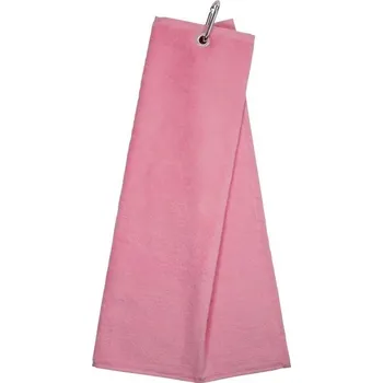 Ručník Longridge Luxury Three Fold golfový ručník, růžový
