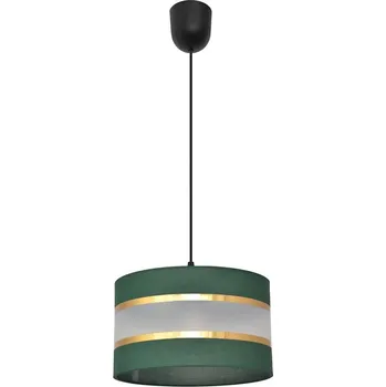 Lustr na lanku HELEN 1xE27/15W/230V pr. 25 cm zelená/zlatá