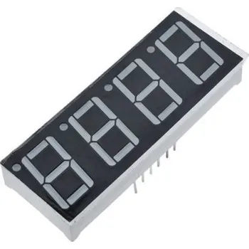 Síťový kabel Displej LED YZ410801B-32, 8.8.8.8. modrý, společná anoda, 71,6x25,7mm