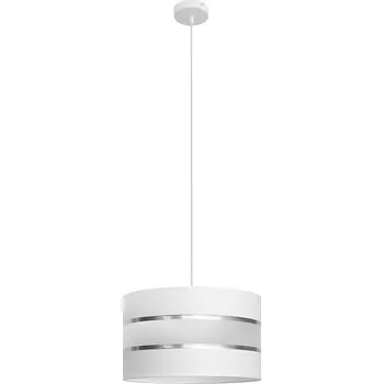 Lustr na lanku HELEN 1xE27/15W/230V pr. 35 cm bílá