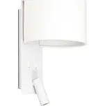 FARO FOLD nástěnná lampa, bílá, se čtecí lampičkou - FARO FARO 64304