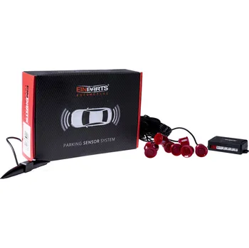 Parkovací asistent EPP8200 EinParts parkovací asistent s 8 senzory (červené senzory)