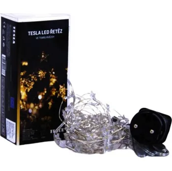 Vánoční dekorace Dekorativní řetěz, nano, hvězdy, 50LED