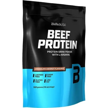 Protein BioTechUSA Hovězí bílkovina (500 g, Jahoda)