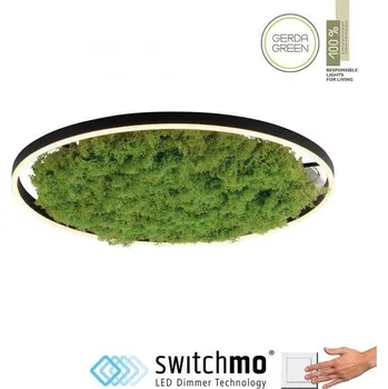 JUSTLIGHT GREEN RITUS LED stropní svítidlo 60x60 islandský mech Moos Switchmo 3 krokové stmívání 3000K akustické - LEUCHTEN DIREKT / JUST LIGHT LD 15392-66