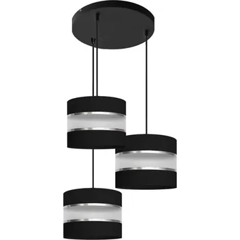 Lustr na lanku HELEN 3xE27/15W/230V černá