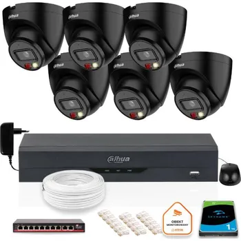 SADA 6 IP kamer Dahua 4mpx IPC-HDW1439V-A-IL-BLACK + DISK 1TB