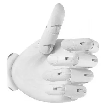 Nástěnné svítidlo JUSTLIGHT HOLD IT Nástěnný držák pro svítidlo HOLD IT bílý (ruka) - LEUCHTEN DIREKT / JUST LIGHT LD 14170-16