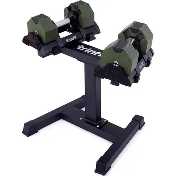 Nastavitelné činky se stojanem TRINFIT OctaBlock 2x 20 kg zelené
