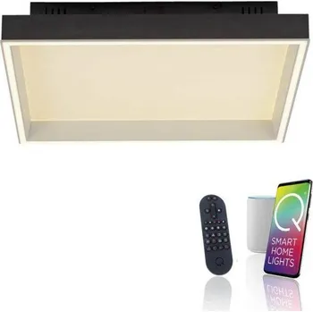 PAULNEUHAUS LED stropní svítidlo Q-MAGONG černá Smarthome stmívatelné s aplikací ZigBee 2700-5000K - PAUL NEUHAUS PN 6316-18