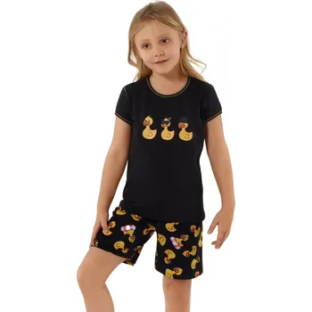 Dívčí pyžamo Dívčí pyžamo ITALIAN FASHION ANATRE krátká černá/print 122/128 0