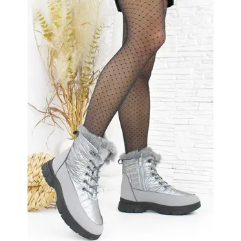 Dámská zimní obuv Cathay moda Dámské šedé sněhule 3552-3D.G Velikost: 37