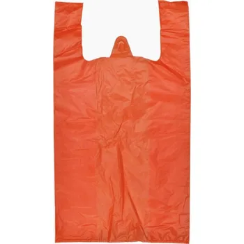 ECOFOL Mikrotenová taška oranžová HDPE 4kg 250+120x470 mm (200 ks)