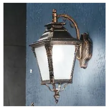 Venkovní osvětlení ORION AKCE - Venkovní nástěnné svítidlo 1x60W E27, patina, 29x23x47cm - ORION OR AL 11-1138/1 DOL