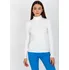 Dámský svetr Žebrovaný rolák NM-SW-C-3109-2.67 bílý uni