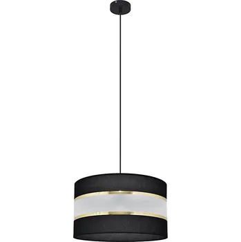 Lustr na lanku HELEN 1xE27/15W/230V pr. 35 cm černá/zlatá