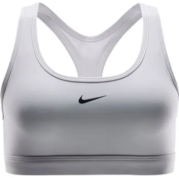Podprsenka Dámská sportovní podprsenka bez výztuže Nike W NK SWSH LGT SPT BRA W bílá DX6817-100 - XS | UK 9,5 | US 12