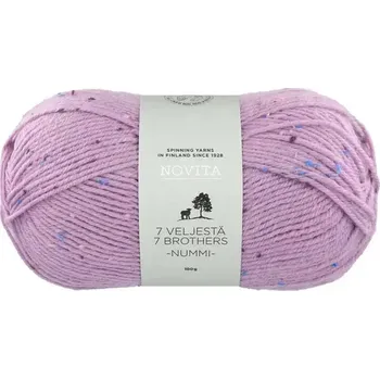 Příze Novita 7 Brothers Nummi 951 Šeříková (Ponožková příze 7 Veljestä Nummi Freiheit )