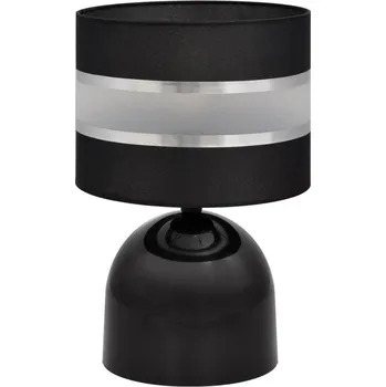 Lampička Stolní lampa HELEN 1xE27/15W/230V černá/stříbrná + záruka 3 roky