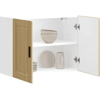 Kuchyňská skříňka Kuchyňská nástěnná skříňka "Porto" dub sonoma kompozitní dřevo Hnědá 854070