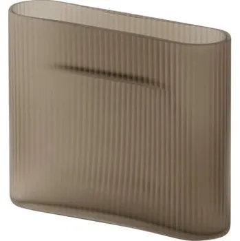 Váza Muuto Váza Ridge H16, taupe frosted glass