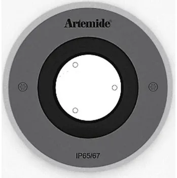 Venkovní osvětlení ARTEMIDE Ego 90 Flat pochozí ocel EL 3000K kruh - ARTEMIDE AR T40006ELPTW00