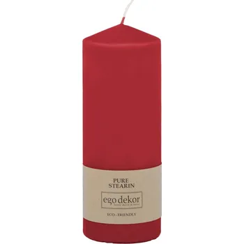 Svíčka Červená svíčka Eco candles by Ego dekor Top, doba hoření 50 h ID_1352007