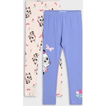 Dívčí spodní prádlo Sinsay - Sada 2&nbsp;legín Gabby's dollhouse - světle modrá - 884CI-50X - 884CI-50X-134