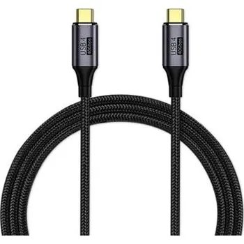 Datový kabel PremiumCord USB4™ Gen 3x2 40Gbps 8K@60Hz 240W Thunderbolt 3 kabel 0,8m KU4CR08