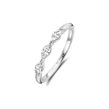 Prsten Prsten TI SENTO se zirkony 12297ZI/54