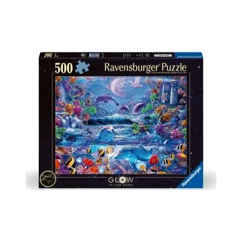 Puzzle Ravensburger Puzzle 12000478 - Im Zauber des Mondlichts - 500 Teile Puzzle für Erwachsene und Kinder ab 10 Jahren Leuchtpuzzle, Leuchtet im Dunkeln (NL)