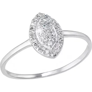 Prsten Stříbrný prsten se zirkony bílý 885004.1