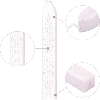 Pečeť Pečetní vosk s knotem, SVĚTLOUNCE RŮŽOVÉ, 90x11x11 mm, 1 kus