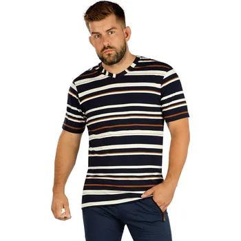 Pánské tričko Pánské triko LITEX s krátkým rukávem proužky Velikost: L, kód: LI-7E201-L