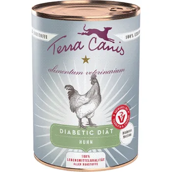 Krmivo pro psa 12×400g Terra Canis Alimentum Veterinarium Diabetic Diet - kuřecí