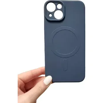 Pouzdro na mobilní telefon Pouzdro Protect MagSilicone Case iPhone 14 Modré