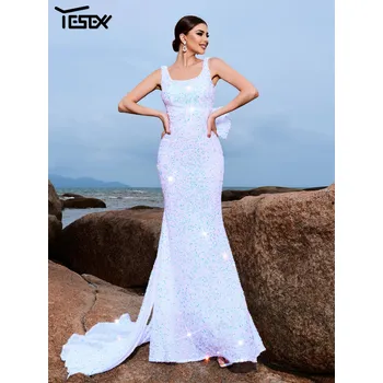 Dámské šaty Dlouhé plesové šaty LC9982 Barva: Bílá, Velikost: XL