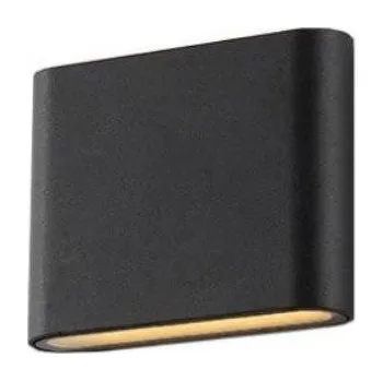 Venkovní osvětlení AZZARDO LED Venkovní nástěnné svítidlo Azzardo Cremona S dark grey AZ2180 6W 340lm 3000K IP54 11,5cm tmavě šedé - AZZARDO AZZ AZ2180