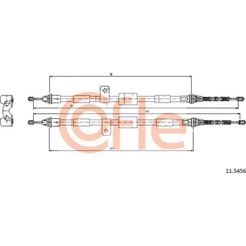 Lanko parkovací brzdy Cofle 11.5448