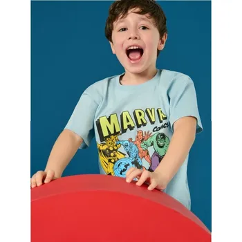 Chlapecké tričko Sinsay - Tričko Marvel - světle modrá - 192CT-50X - 192CT-50X-98
