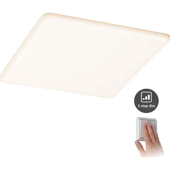 Koupelnové svítidlo PAULMANN LED vestavné svítidlo Veluna VariFit IP44 3-krokové-stmívatelné hranaté 215x215mm 21W 3.000K satén - PAULMANN P 93062