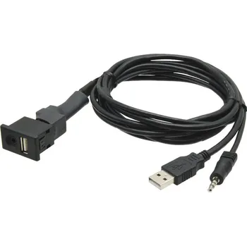 Auto elektroinstalace USB+JACK konektor MITSUBISHI Lancer / Outlander / ASX<br />Výrobce: - 248847