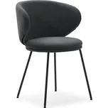 Tmavě šedá čalouněná jídelní křesla v sadě 2 ks Rush – Marckeric ID_1695598