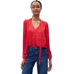 Dámská košile GAP TIE NECK XXS Červená