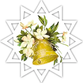 Vánoční ozdoba Vánoční ozdoba z plexiskla - Hvězda, zvonek