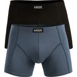 Pánské boxerky LITEX 1ks šedé/černé Barva: černá, Velikost: M, kód: LI-9B544-M-901