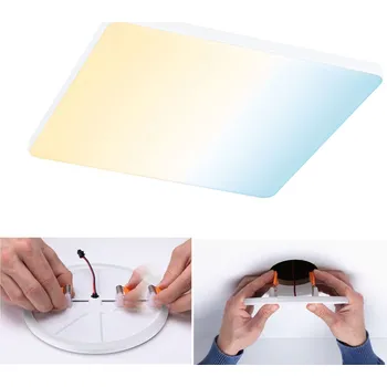 Koupelnové svítidlo PAULMANN VariFit LED vestavné svítidlo Veluna Edge IP44 hranaté 200x200mm měnitelná bílá bílá stmívatelné - PAULMANN P 79959